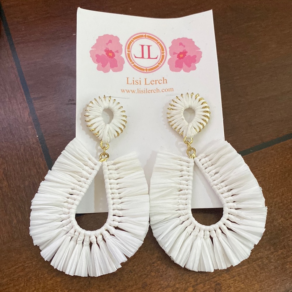 NEW Lisi Lerch Mia Raffia Earrings